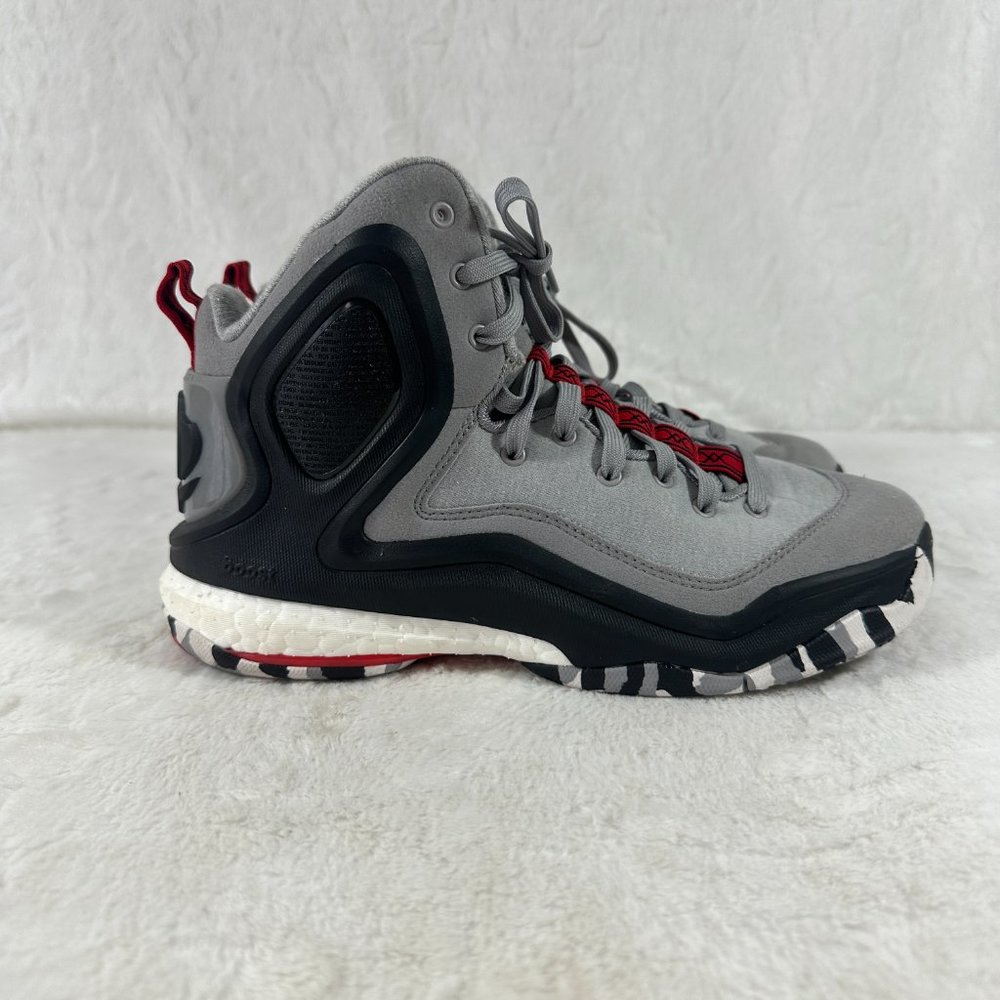Rare 2015 D Rose 5 Boost 'Light Onix' C77900  SZ 5.5 Chicago Bulls Hi Tops - Picture 7 of 14